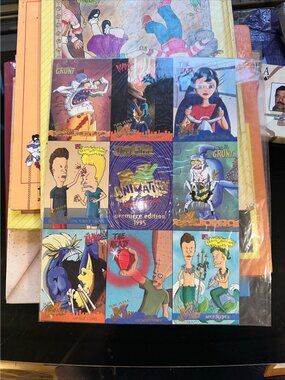 1995 Fleer Ultra MTV Animation Premiere Edition Jumbo Cards Set Beavis & Butthea